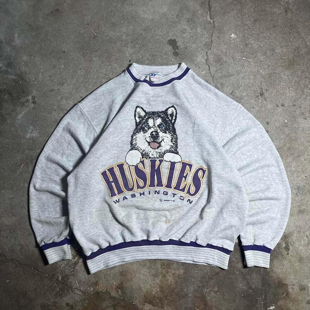 Vintage 1991 Doyle Washington Huskies Crewneck Sweatshirt XL Made in USA